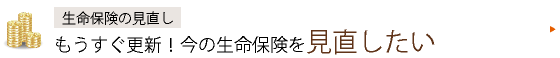 生命保険の見直し　もうすぐ更新！今の生命保険を見直したい