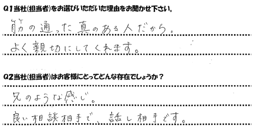 山梨県甲府市　菊水三代目　大屋様